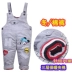 Trẻ em bib boy boy bé bib quần cotton mùa đông nữ 0-1 tuổi bé dày cộng với nhung mở denim quần áo cho bé gái Quần jean