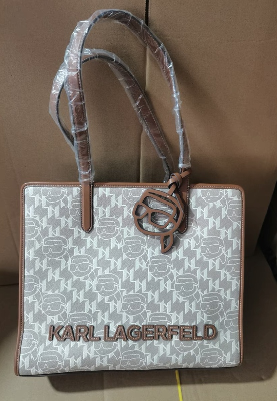 Karllagerfeld Logo Printed Tote Bag Shoulder Bag