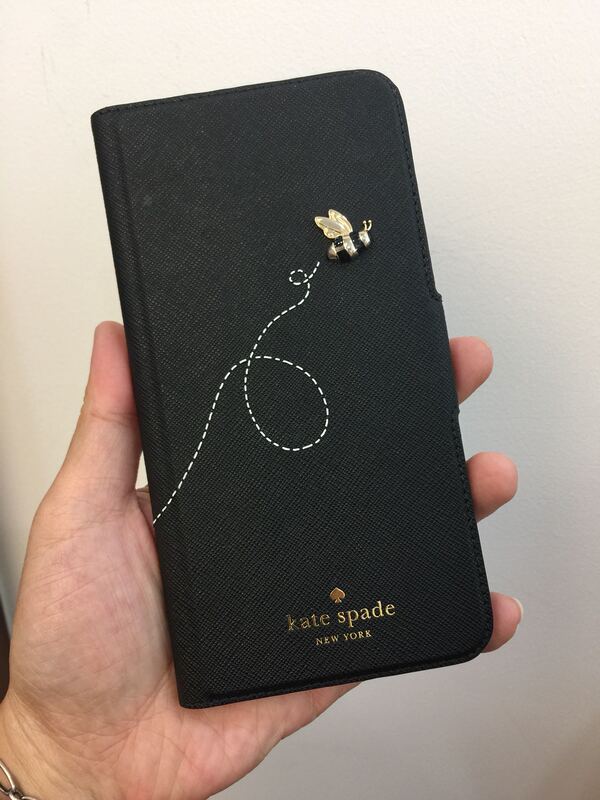 Kate Spade Black Three-Dimensional Bee Universal Flip Phone Case for iPhone Plus Kate Spade Black Three-Dimensional Bee Universal Flip Phone Case for iPhone Plus