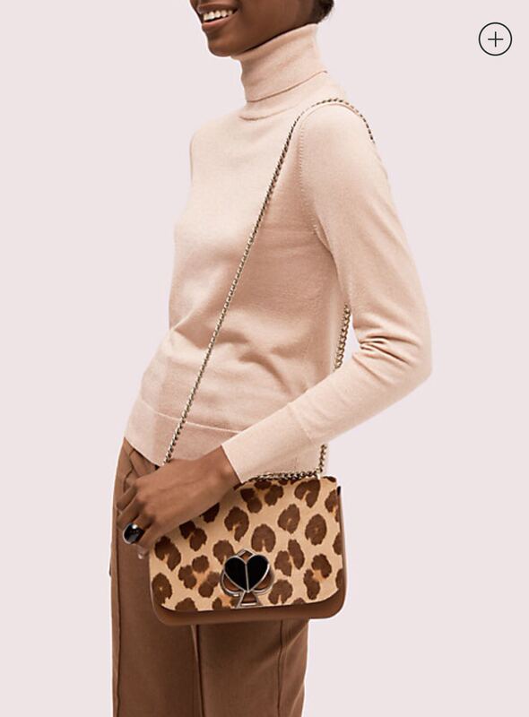 Kate Spade Large Leopard Print Shoulder Crossbody Chain Bag 24×16×6 Cut Label Kate Spade Large Leopard Print Shoulder Crossbody Chain Bag 24×16×6 Cut Label