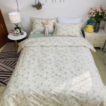 Homestay Literature and Art hipster Literature and Art Retro Floral Country Full Cotton Bed Three or Four Piece Set Fei Laughing