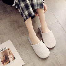 (total) Day-style home shoes minimalist Korean style all-cotton linen striped slipper lovers