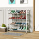 Multi-layer stainless steel shoe rack home simple door dormitory economical shoe rack dust-proof storage save space bold