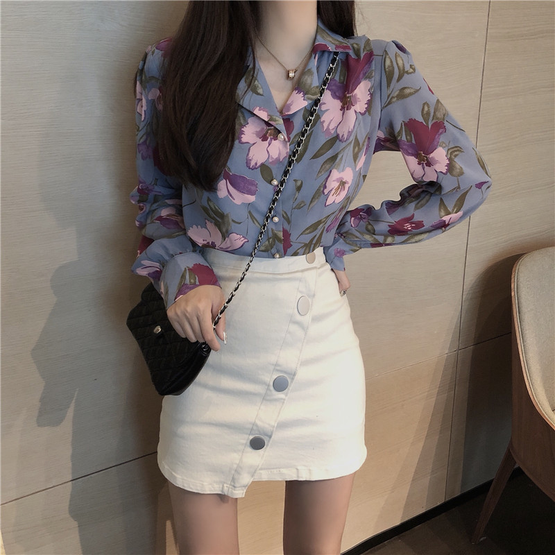 Nhỏ áo khoác ngắn xé áo in cổng gió cho thấy phong cách mỏng chic chi chi chi-shirt nữ máy tim xu hướng thiết kế