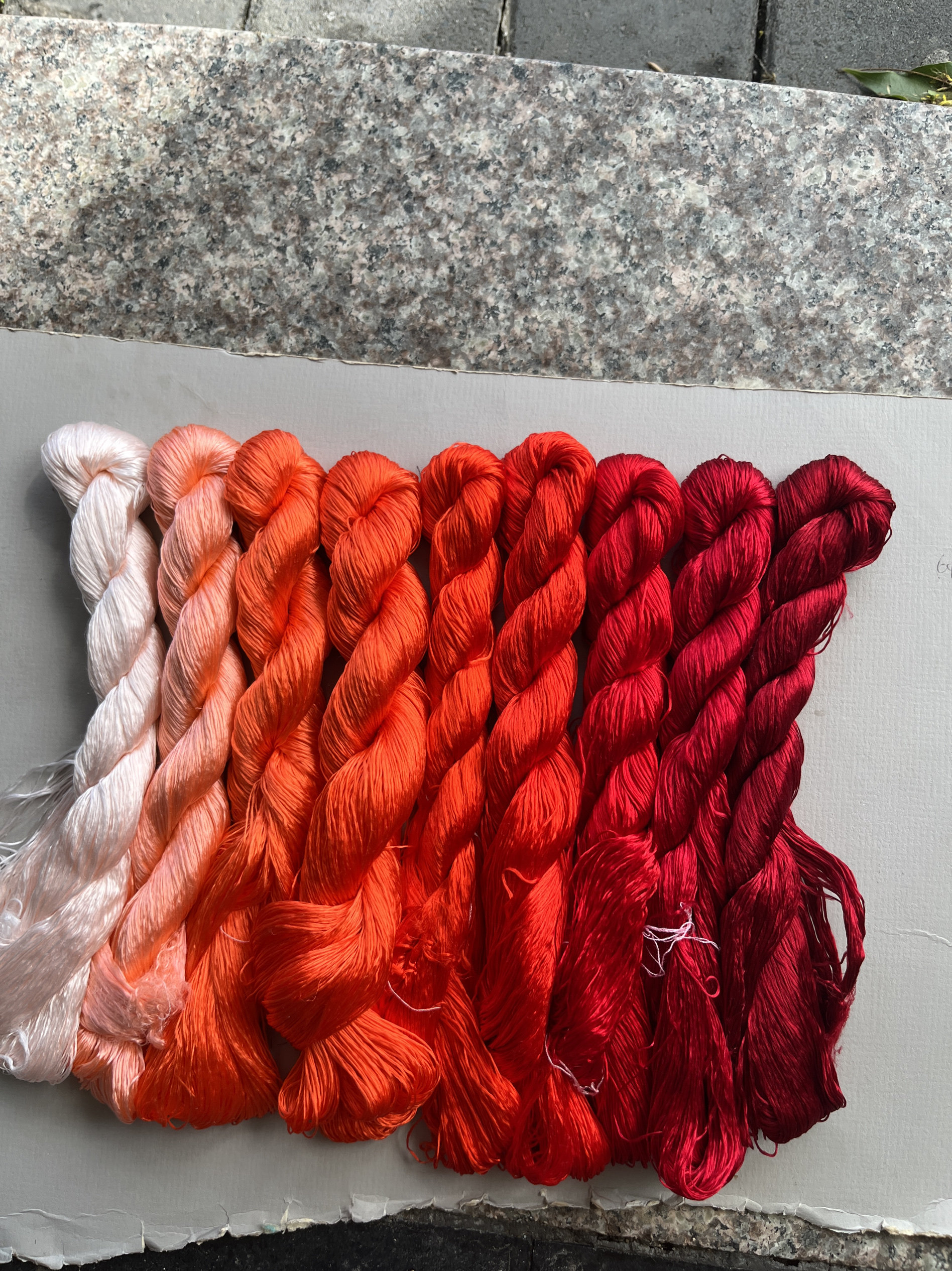 无捻免劈丝3号大红色：缠花绒花新宠，告别繁琐劈丝！