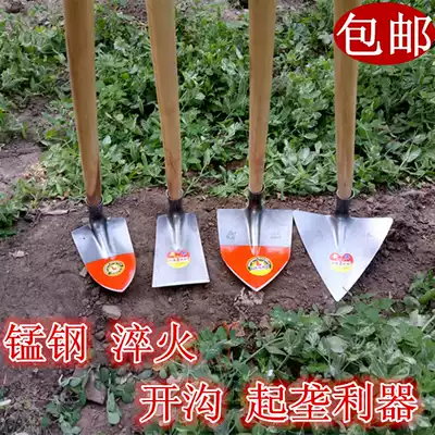 Hoe farming tools, digging bamboo shoots, planting vegetables, triangular small hoe, small sharp pick, Single Ridge, Ridge, ditch hoe loosening tools