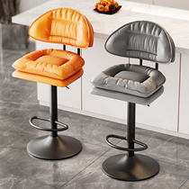Bar chair lifting stool light luxury high stool bar stool household high bar chair rotating backrest cashier front desk chair
