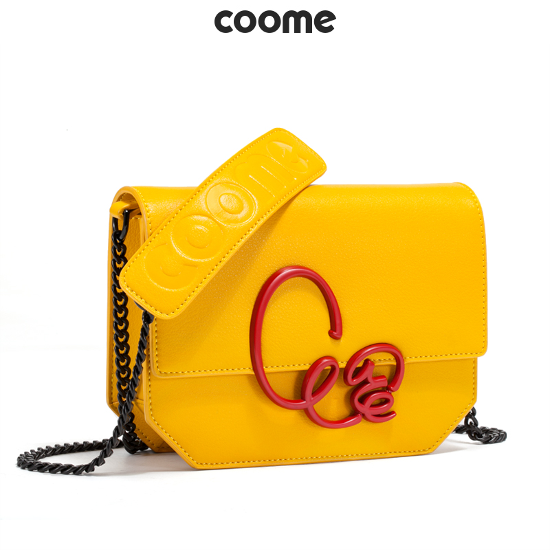 coome新款潮ins超火斜挎链条包