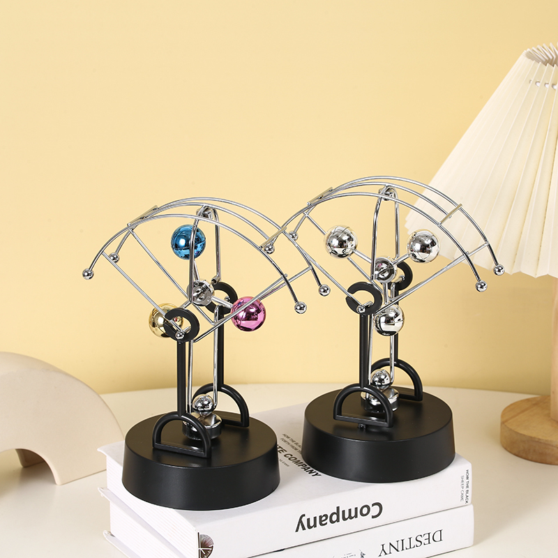 Creative Electromagnetic Swing Perpetual Motion Device Chaos Pendulum Anti-Gravity Balance Ball Science and Education Model Boy's Birthday Gift