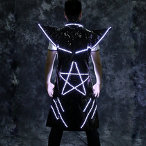 Bar nightclub led wine suit glowing suit glowing suit glasses hat conveyor suit laser gloves flashing clothes