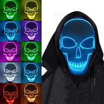 LED Luminous Rabbit Girl Mask Mask Hand Mask Handmade Custom Boob Party Ghost Festival Daily Necessities Atmosphere Props