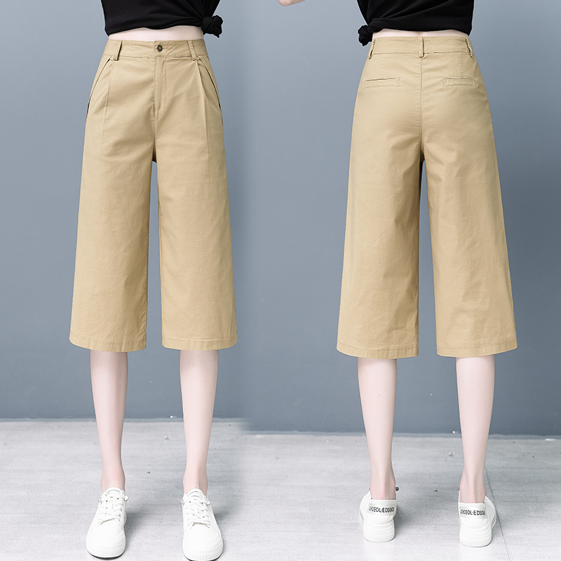 High-End Women's Cropped Pants, Loose Fit, Summer Thin New Style, Loose Harem Pants, Slimming Mid-Length Pants, Casual 7/8 Pants for Summer