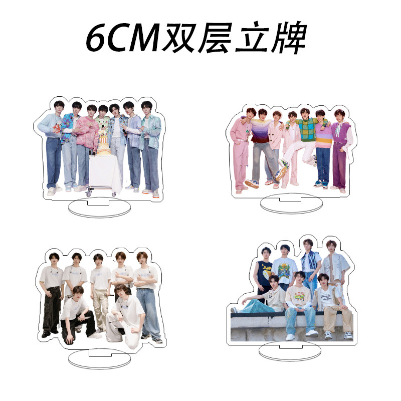 Times Youth League Tnt Egg Group Mini Standee Acrylic Desktop Ornament Decoration Merchandise Support Items