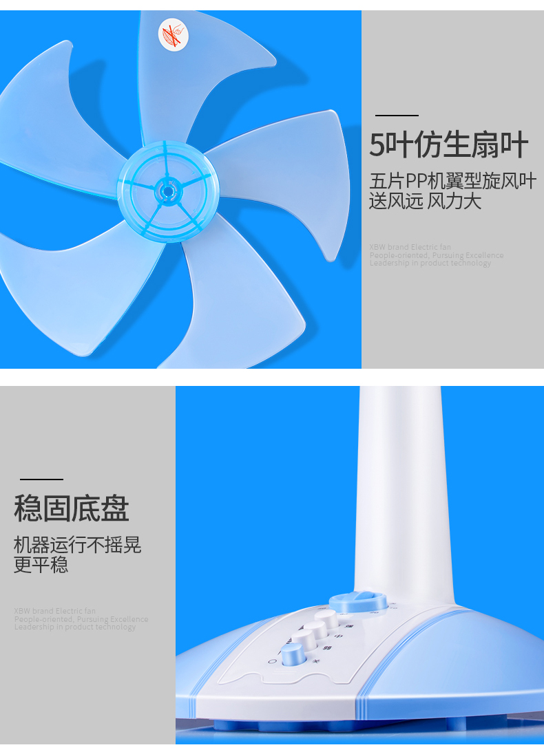 quạt điều hòa sunhouse Xiaobawang quạt điện để bàn bàn quạt nhà lắc đầu chúc may mắn sinh viên ký túc xá im lặng văn phòng quạt dọc - Quạt điện quạt máy lạnh