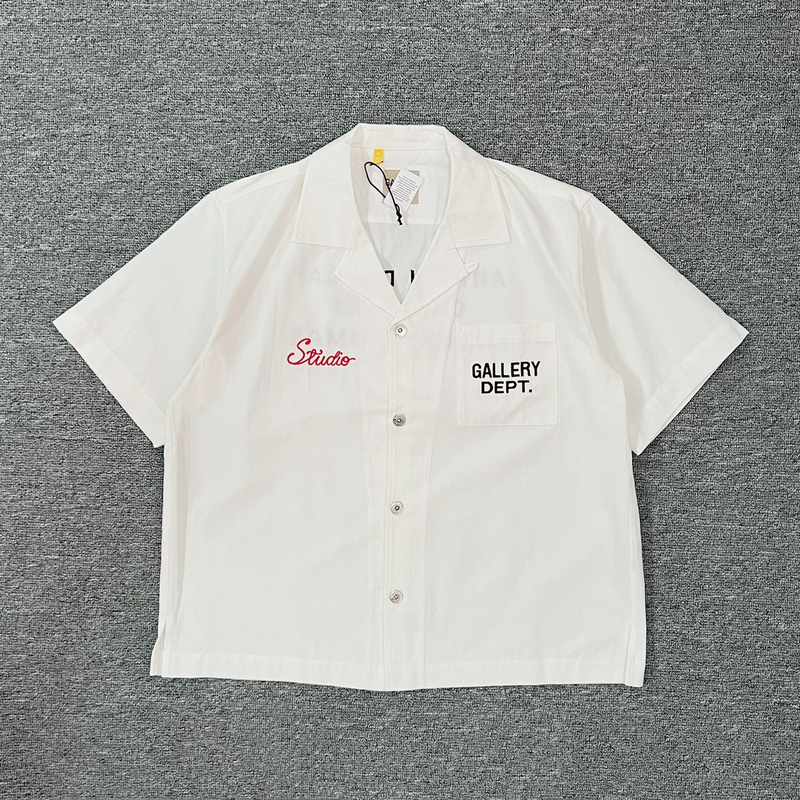 Gallery Dept.Stadium Uniform Parker Unisex Loose-Fit Short-Sleeve Shirt