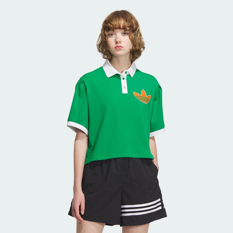 Adidas/Adidas Women's Trefoil Tennis Style Sports Short Sleeve Polo Shirt Iu4767 Adidas/Adidas Women's Trefoil Tennis Style Sports Short Sleeve Polo Shirt Iu4767