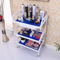 Glass beauty cart Beauty salon tool cart Multi-function nail embroidery Wrought iron fire can cart
