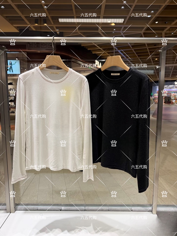 C263Ts02 Genuine Product from the Exclusive Counter, Autumn 26 Women's Lyocell Wool Ribbed Round Neck Long-Sleeve T-Shirt 795 C263Ts02 Genuine Product from the Exclusive Counter, Autumn 26 Women's Lyocell Wool Ribbed Round Neck Long-Sleeve T-Shirt 795