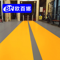 Oberna gym runway splicing ground glue indoor leisure club venue plastic floor fitness ground rubber pad
