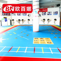 Obina pvc elastic roller skating floor glue kart custom track floor gym fitness training floor