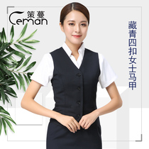 Ceman 2021 summer new horse vest professional suit suit waistcoat hotel overalls womens formal wear large size autumn