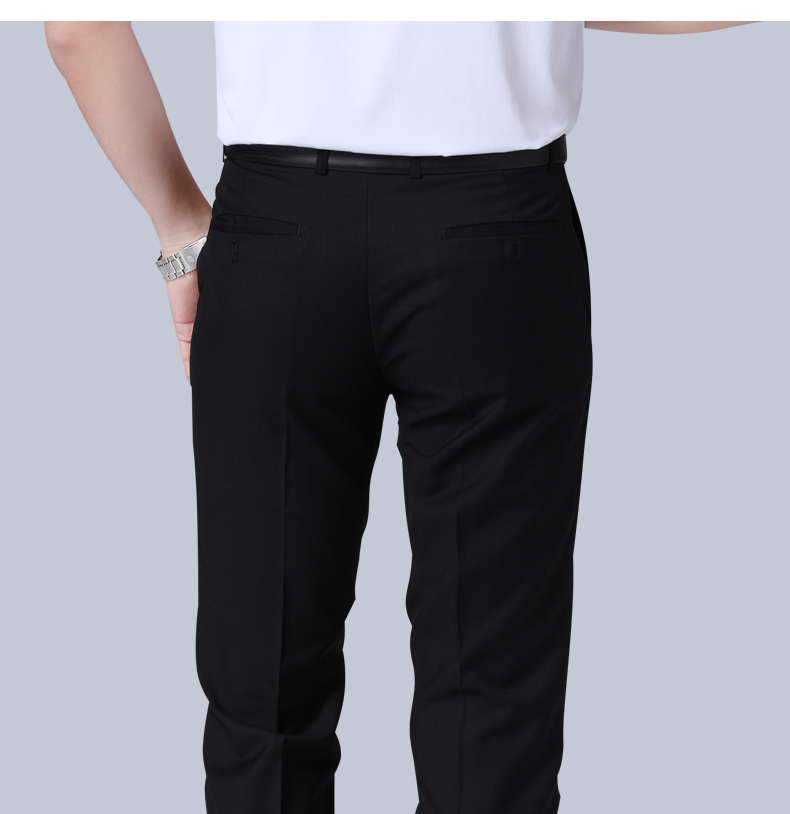 Nam giới mùa xuân và mùa hè Quần nam chuyên nghiệp quần tây quần tây quần âu nam quần yếm phù hợp với quần đen quần dài kaki nam