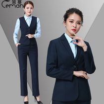 Ce Man 2018 China Post work clothes womens new postal Savings Bank work clothes uniform jacket pants spring and summer
