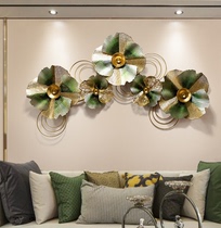 Iron Art Solid Wall Trim GINKGO LEAF WALL DECORATION LIVING ROOM SOFA BACKGROUND WALL DECORATION CREATIVE RESTAURANT WALL PENDANT