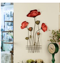 New Pint Indoor Slices Tan Red Wall Decoration Mediterranean Style Decoration Iron Art Wall Accessories Home Creativity