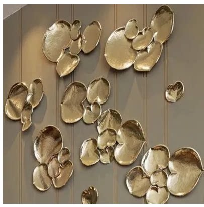 Iron Art Peach Heart Type Wall Decoration Free Combined Wall Decoration Hanging Accessories