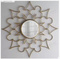 American Countryside Iron Art Creative Mirror Dresser Cosmetic Mirror Eu Style Wall Decoration Wall-mounted Decorative Mirror Bathroom Mirror