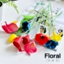 Thời trang hoa tulip đơn giản PU mô phỏng trang trí hoa trang trí hoa anh túc giả hoa cửa hàng cắm hoa trang trí hoa - Trang trí nội thất shop bán đồ dcor bàn học