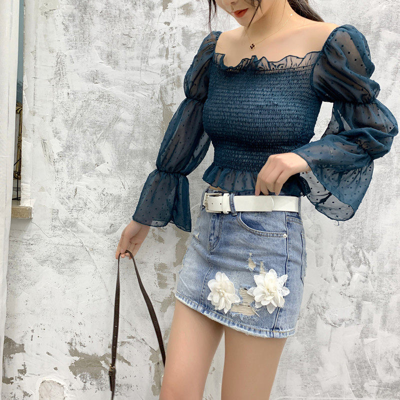 Denim Skirt Woman Summer Fashion Sexy Bag Hip short dress 2019 Spring new body Slim Fit Slim Korean version Half a step skirt