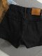 Black Denim Shorts for Women, Loose Fit, New 2025 European Style, High-End Fashion, A-Line, High-Waisted, Wide-Leg, Petite Hot Pants