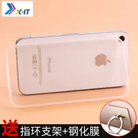 Apple, iPhone 4 *S, прозрачный чехол для телефона, защитный чехол, комплект, силиконовый ремешок, лента, креативный iPhone 4 *S, iphone, женский стиль, защита при падении