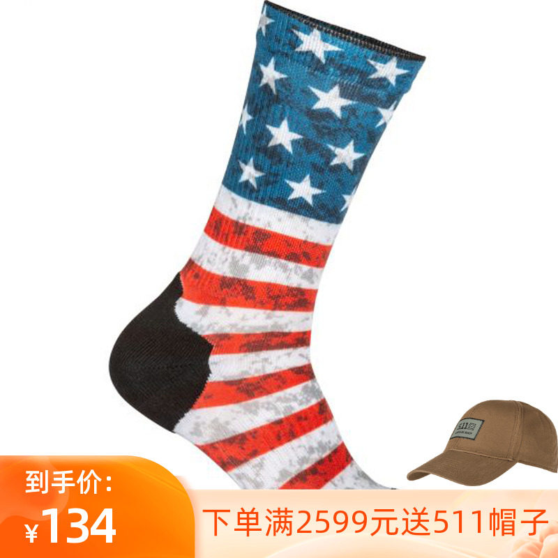 5.11 military fan socks 511 personality European and American tide socks thickened Japanese street skateboard medium long cotton socks 10041