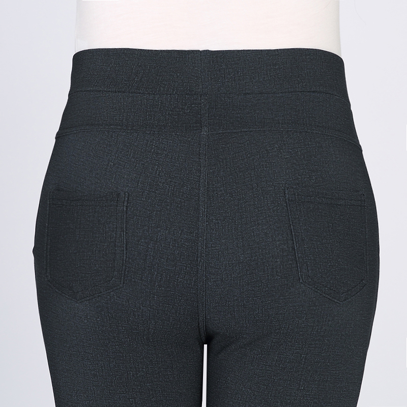 Quần tây nữ trung niên ở phụ nữ cao tuổi chân quần mẹ tải quần legging mùa xuân và mùa thu kéo dài ra ngoài mặc quần dài áo sơ mi nữ trung niên đẹp