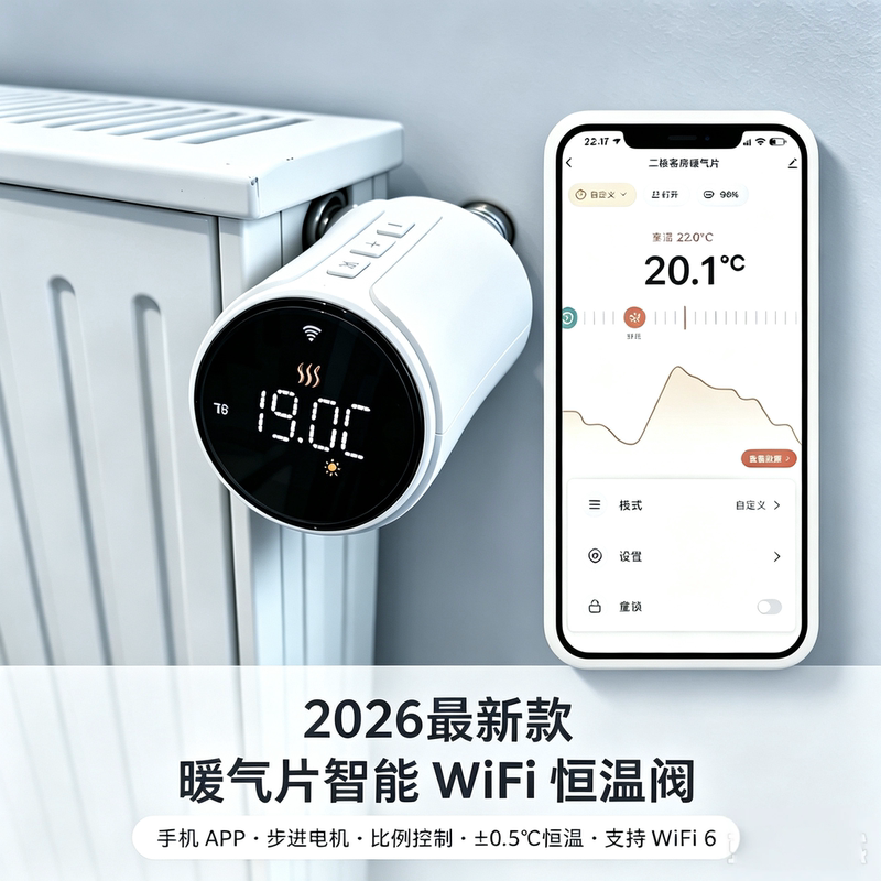 Braus Flagship Radiator Smart Thermostat Proportional Temperature Control Valve Mobile Phone Wifi Adaptive Timing Gas-Saving Braus Flagship Radiator Smart Thermostat Proportional Temperature Control Valve Mobile Phone Wifi Adaptive Timing Gas-Saving