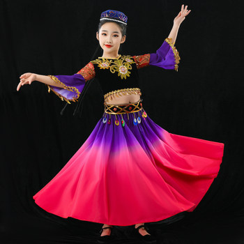 Children's xinjiang performance costumes inspire 56 ethnic groups