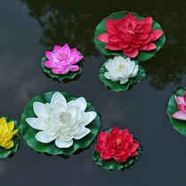 Simulation flower floating lotus flower lotus flower water view plant field fake flower decoration living room fake sleeping lotus pool flower floral