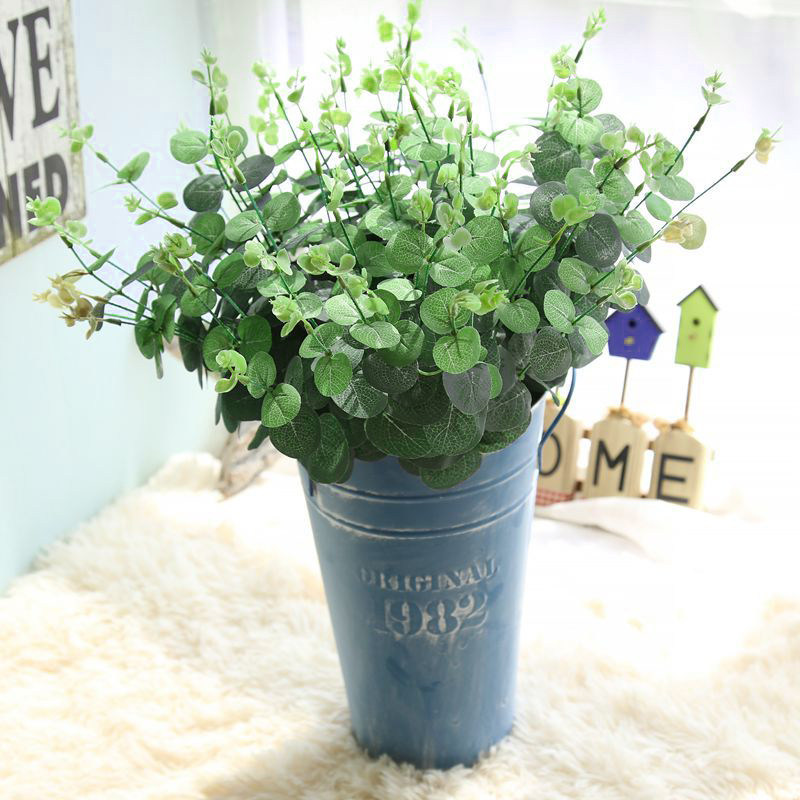 Simulation money leaf Eucalyptus plant Indoor home living room simulation flower fake flower dry flower decorative green plant ornaments
