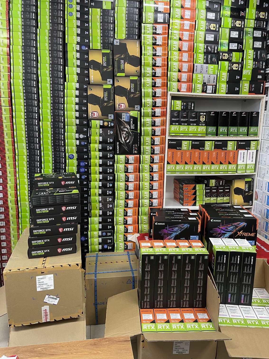 RTX3090 3080 3070 3060TI 2080TI 2070S 2060 1660S Box Non-graphics card