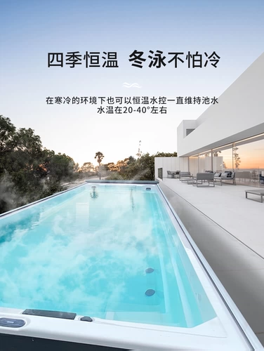 Умная постоянная температура бассейн -бассейн Villa Family Private Private Bool Infinite Integrated Medical Machine Machine Surfing Countrent