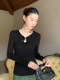 Xxning French-Style Sequin Hollow-Out Knit Top for Women 2025 Autumn and Winter Elegant and Stunning Pure Desire Style Sweater
