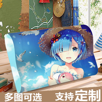 Life in a different world from scratch. Remm memory pillow anime two-dimensional latex pillow Emilia pillow case