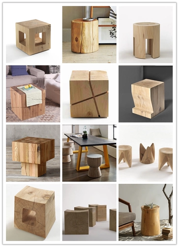 Творческий квадратный сплошной древесина