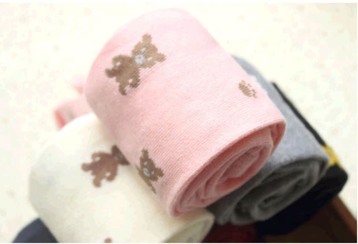 Mùa xuân và mùa thu Trẻ em Bít tất Cotton Dệt kim Quần bé gái Quần legging trắng tất điệu cho bé gái 