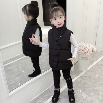 2022 new childrens vest winter thickening boys and girls baby middle and big children down cotton vest vest
