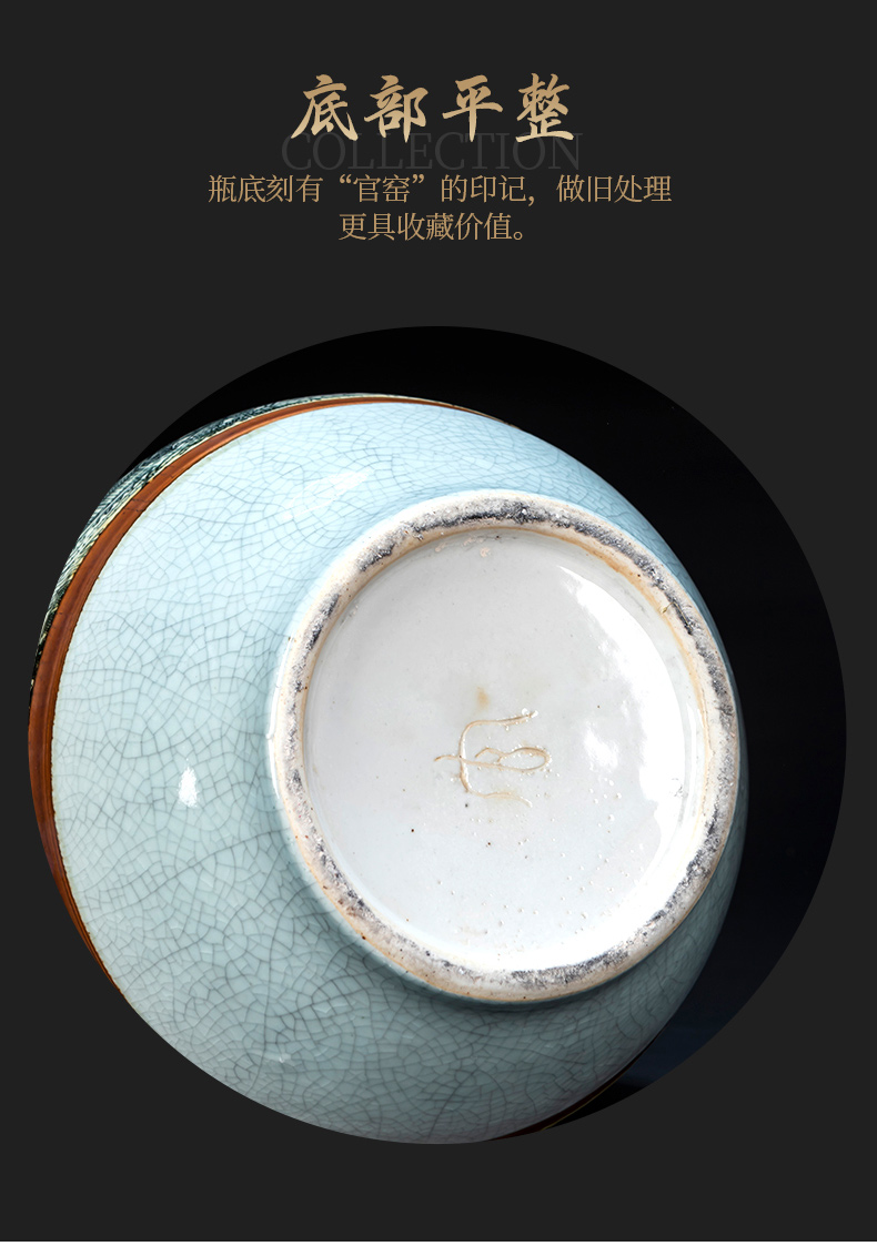 Imitation song dynasty style typeface jingdezhen ceramics up crack qingming scroll Chinese archaize sitting room rich ancient frame decorative furnishing articles