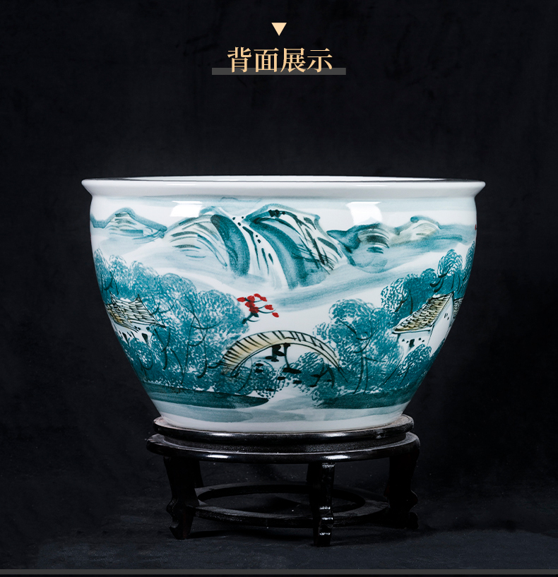 Jingdezhen ceramics aquarium by patterns home sitting room balcony is suing large courtyard landscape be born furnishing articles